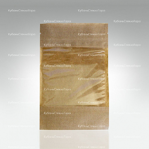 Крафт-пакет 120*185 окно 10см (зип-лок) оптом и по оптовым ценам в Армавире