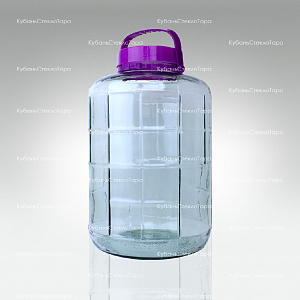 Бутыль (банка) стеклянный "фиолетовая" 20 л оптом и по оптовым ценам в Армавире