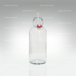 Бутылка «Бугельная» 1л. (Прозрачная) стеклянная с пробкой оптом и по оптовым ценам в Армавире