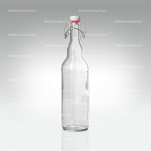 Бутылка «Бугельная» 0,500 л. (прозрачная) стеклянная с пробкой оптом и по оптовым ценам в Армавире