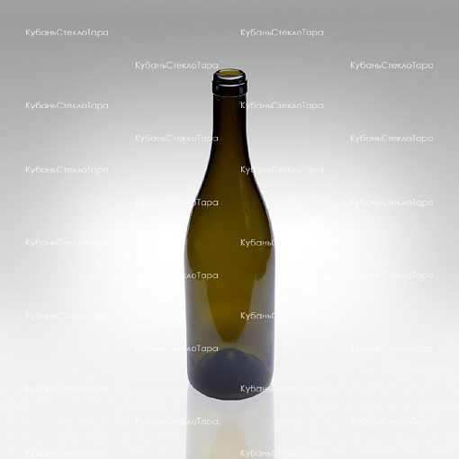 Бутылка 0,750 Бургундия оливковая (20/21/23) стекло оптом и по оптовым ценам в Армавире