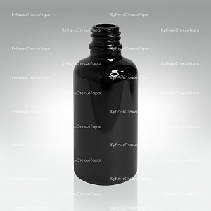 Флакон для капель 0,050 л (18) черное стекло оптом и по оптовым ценам в Армавире