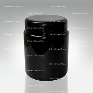 Банка 1 л (100) пластик черная с крышкой (Б-Ч-1000) оптом и по оптовым ценам в Армавире