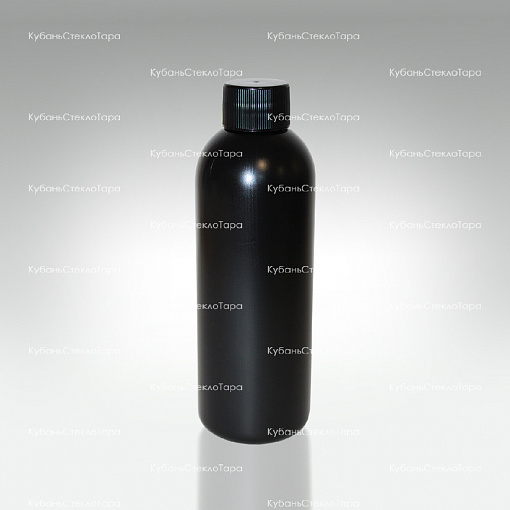 Флакон 0,200 л пластик черный (Din 24/410) оптом и по оптовым ценам в Армавире
