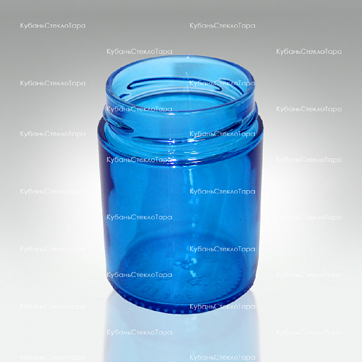 Стеклобанка 0,250 ТВИСТ (66) Deeр Ровная (синяя) банка стеклянная оптом и по оптовым ценам в Армавире