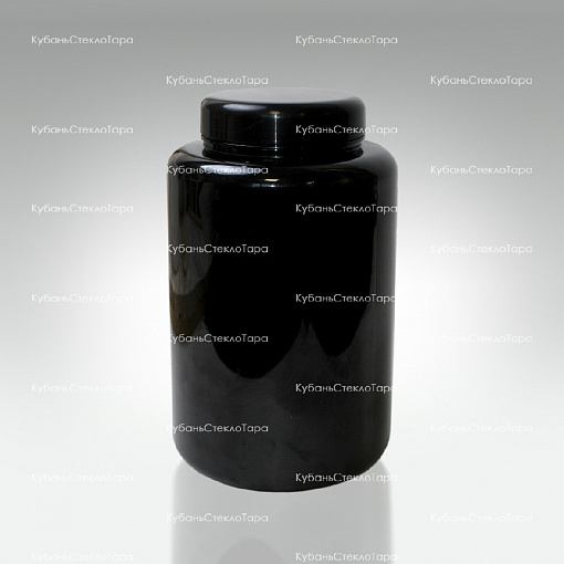 Банка 3 л (100) пластик черная с крышкой (Б-Ч-3000) оптом и по оптовым ценам в Армавире