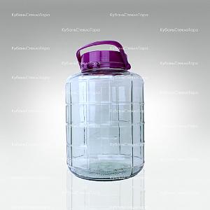 Бутыль (банка) стеклянный "фиолетовая" 12 л оптом и по оптовым ценам в Армавире