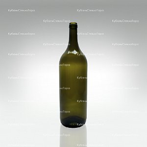 Бутылка 1,0  Бордо оливковая стекло оптом и по оптовым ценам в Армавире