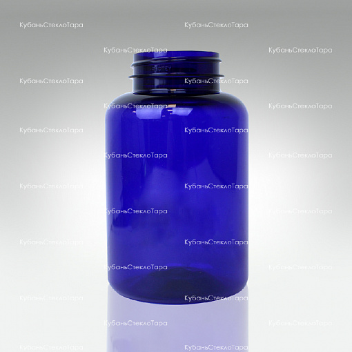 Банка 0,300 л (45) пластик (486) синяя оптом и по оптовым ценам в Армавире