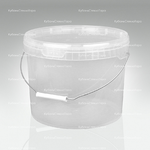 Ведро 11,0 л прозрачное пластик с метал.ручкой оптом и по оптовым ценам в Армавире