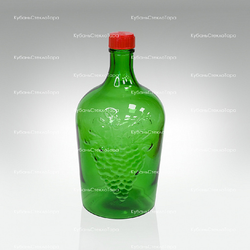 Винная бутылка 3 л (38) зеленая стекло оптом и по оптовым ценам в Армавире