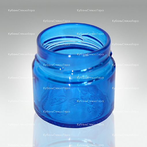 Стеклобанка 0,100 ТВИСТ (58) Deep Ровная (синяя) банка стеклянная оптом и по оптовым ценам в Армавире