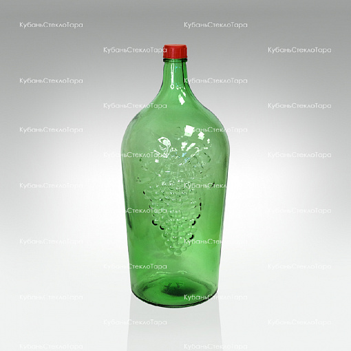 Бутыль 7,0 л "Симон" (38) стеклянный с крышкой зеленый оптом и по оптовым ценам в Армавире