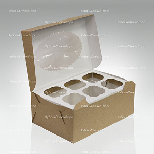 Упаковка для маффинов 250х170х100 мм (для 6 шт) оптом и по оптовым ценам в Армавире