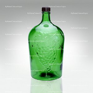 Винная бутылка 5 л (38) зеленая стекло оптом и по оптовым ценам в Армавире
