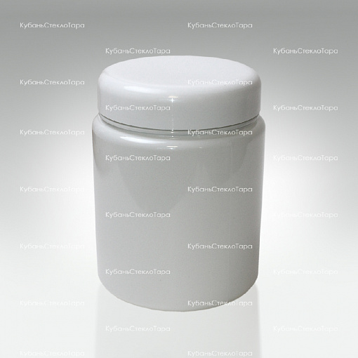 Банка 1 л (100) пластик белая с крышкой (Б-Б-1000) оптом и по оптовым ценам в Армавире