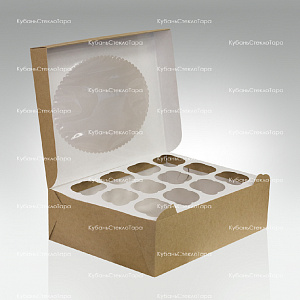 Упаковка для маффинов 330х250х100 мм (для 12 шт) оптом и по оптовым ценам в Армавире