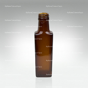Бутылка 0,100  Гранит ВИНТ (28) Коричневая стекло оптом и по оптовым ценам в Армавире